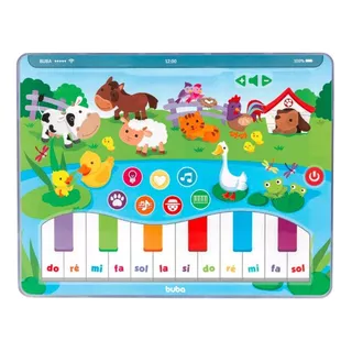 Tableta De Juguete Para Niño Y Niña, Sonidos, Luces, Piano, Buba