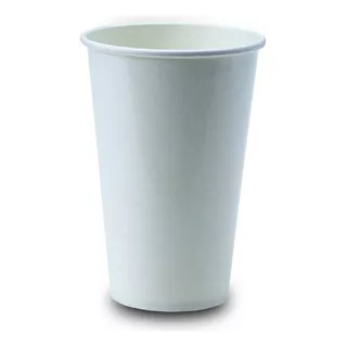 Vaso De Papel 12 Oz Para Bebidas Frías (50 Unidades) Color Blanco