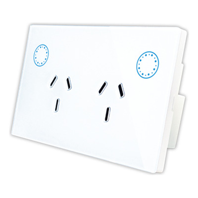 Tomacorriente Smart Para Pared 2 Canales 10a Blanco Tbcin