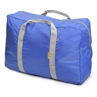 Bolso Plegable De Lona 48 Litros Travel Blue Tb067 Fx Color Azul Acero