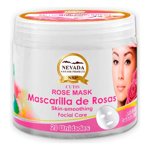 Mascarilla Facial De Rosas Nevada Natural X 20 Unidades Tipo de piel Todo tipo de piel