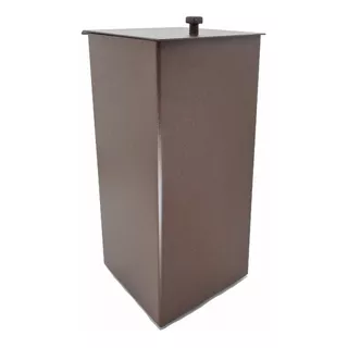 Lixeira Inox Corten Para Banheiro