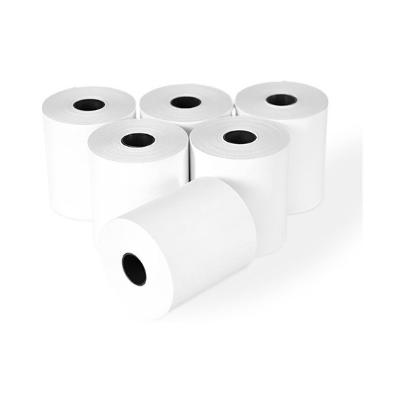 100 Rollos Papel Térmico 57x40 Impresora Portátil 58mm Color Blanco