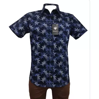 Camisa Giorgio Berlucchi Mc24-07 Slim Fit Hawaiana 2024