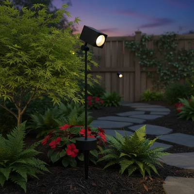 Farol Con Jabalina Celeno Exterior Apto Led Gu10 Del