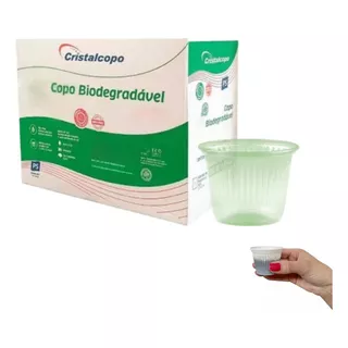 Copo 50ml Biodegradável Plástico Para Café 500 Und