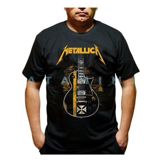 Polera Estampada Banda Metallica