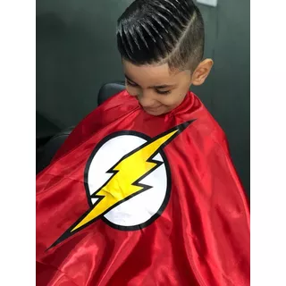 Capa De Corte Infantil Super Herois  Otima Qualidade Cor Vermelho Flash