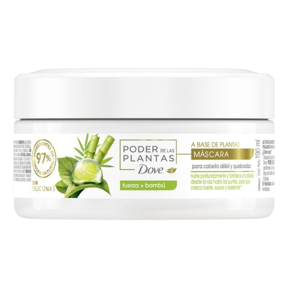 Tratamiento Dove Poder De Las Plantas Fuerza+bambú 190ml