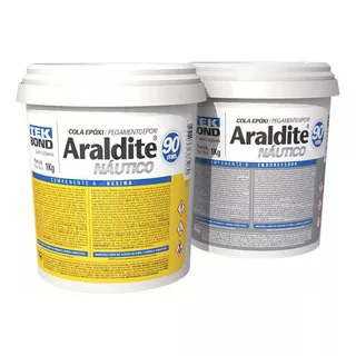 Cola Adesivo Epoxi Araldite Nautico 2kg Industria Nautica Cor Branco/bege