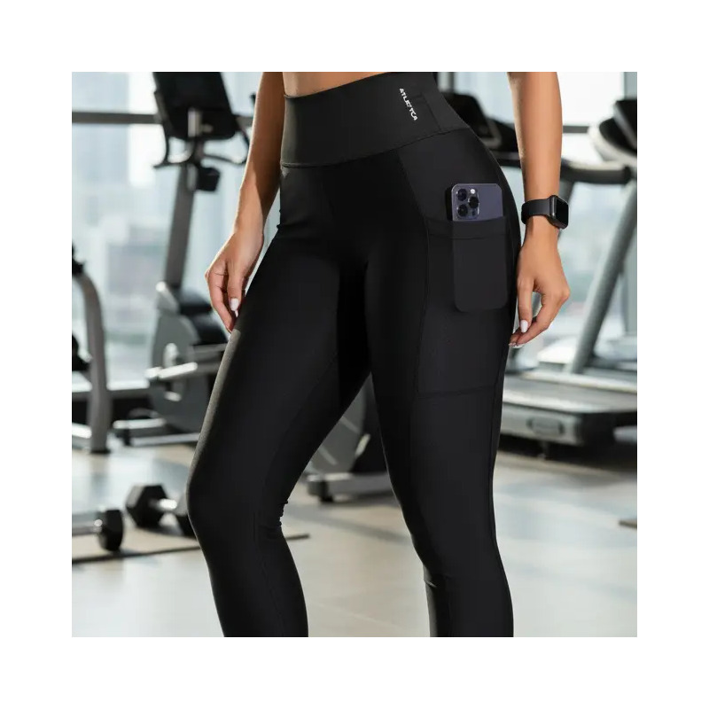 Calça Legging Com Bolso Fitness Feminino Atletyca