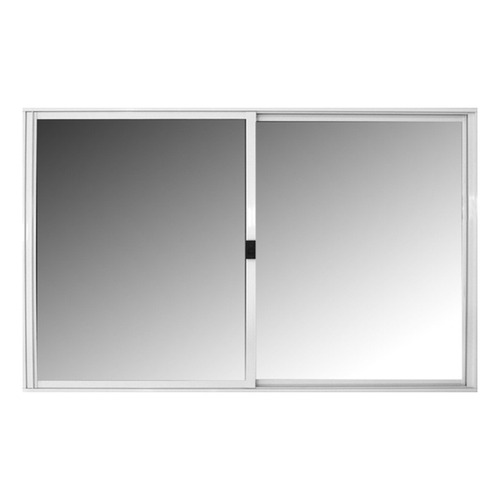 Ventana Corrediza Aluminio Bco Nexo Basic Vidrio Ent 60x40