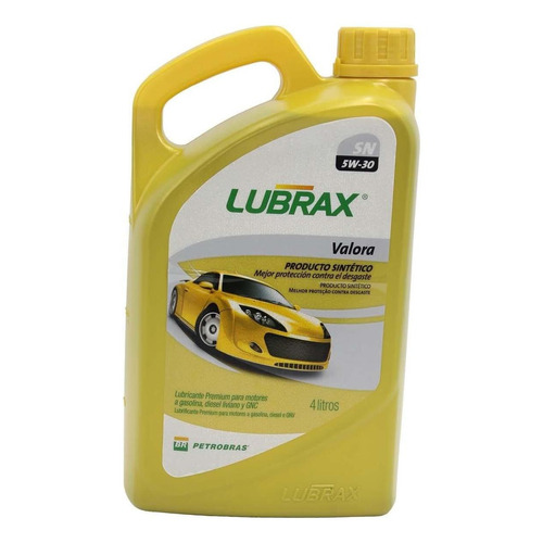 Aceite 5w30 Lubrax Valora 4lts Sintetico Dpf Diesel/ Bencina