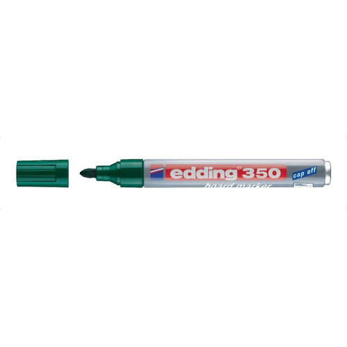 Marcador Pizarra Edding 350 Cuerpo De Aluminio Recargable Color Verde