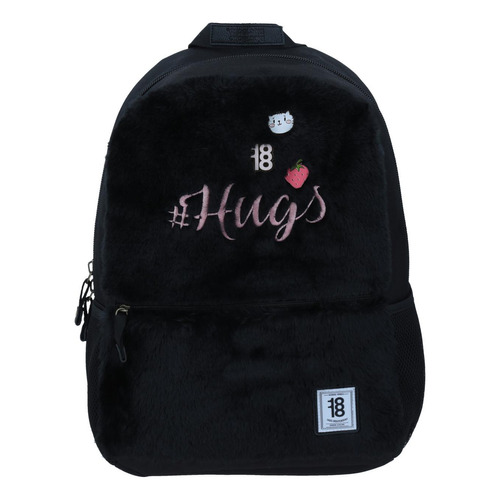 Mochila Grande Negro 1818 Dain Para Mujer Porta Laptop 15 