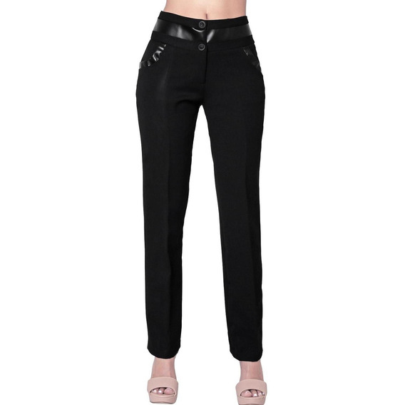 Pantalón Vestir Mujer Negro Stfashion 65704200