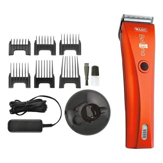 Maquina Cortar Pelo Wahl Profesional Bellina Inalambrica Color Rojo