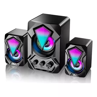  Parlantes Premium Gamer G3 2.1  Rgb Para Pc 11w