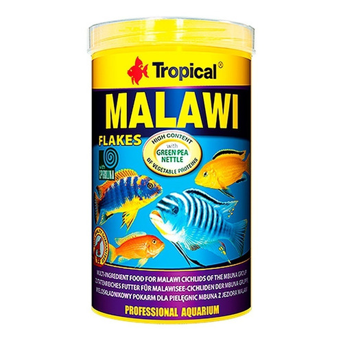 Alimento Tropical Malawi 200g - Escamas Ciclidos Africanos