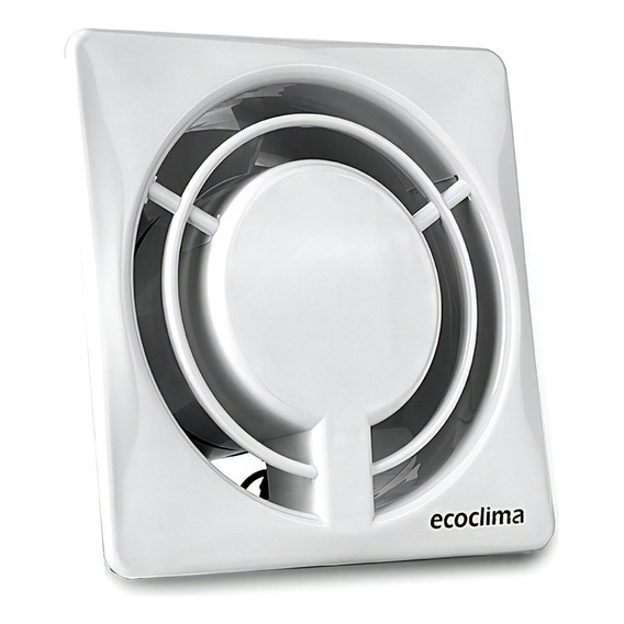 Extractor De Baño Ecoclima 18x18 Cm Blanco 6