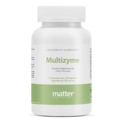 Matter Smart Nutrients - Enzimas Digestivas con Inulina Y Cúrcuma
