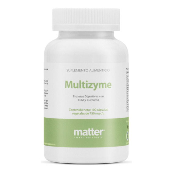 Matter Smart Nutrients - Enzimas Digestivas con Inulina Y Cúrcuma