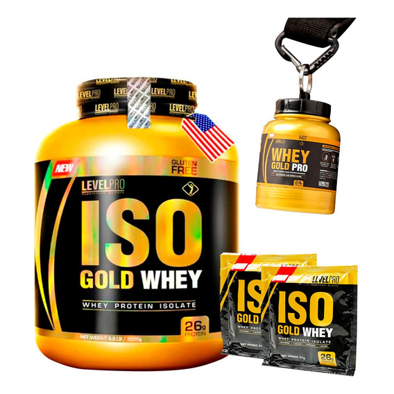 Iso Gold Whey 6.6 Libras - Level Pro + Envío Gratis 