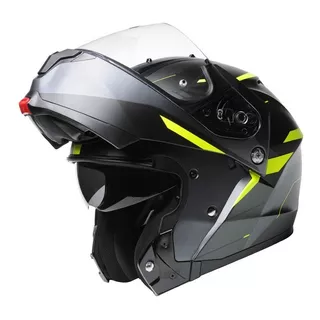 Casco Moto Hjc Rebatible Modular C91 Karan Fluo Con Lentes