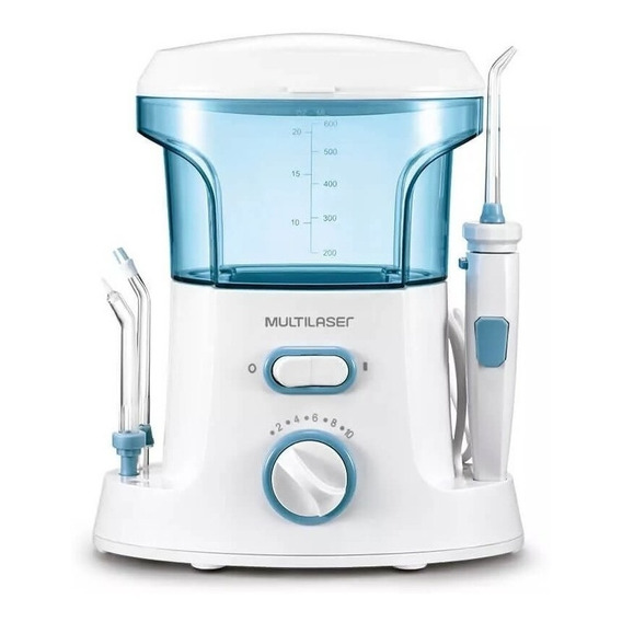 Irrigador oral Multilaser HC037 branco e azul 110V/220V