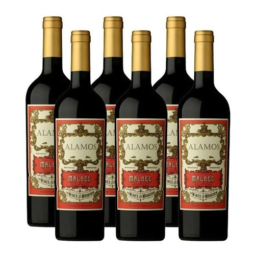 Vino Alamos Malbec 750 Ml Caja X6