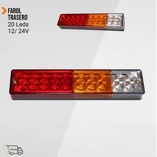 Farol Trasero 20 Led 12/24 V Camiones - Maquinas - Trailers