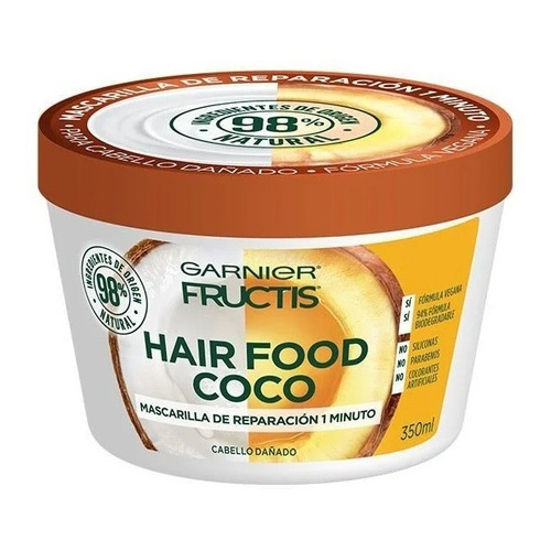 Mascarilla Capilar Garnier Hair Food Coco Cabello Dañado