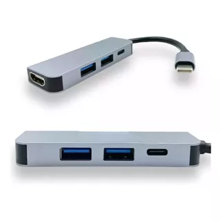 Hub Adaptador Type-c 4 Em 1 Hdmi 2 Usb3.0 Pd87w Mac Pro