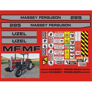 Calcomanías Para Tractor Agricola Massey Ferguson 285