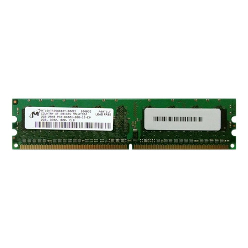 Memoria RAM color verde 2GB 1 Micron MT16HTF25664AY-800E1