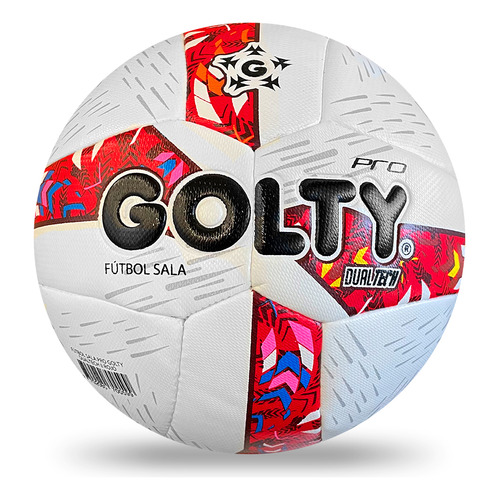 Balón Fútbol Sala Golty Pro Dualtech Ii-blanco/rojo Color Blanco/rojo