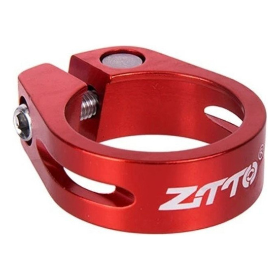 Abrazadera/collar Asiento Bicicleta Ztto 31.8 Aluminio -rojo