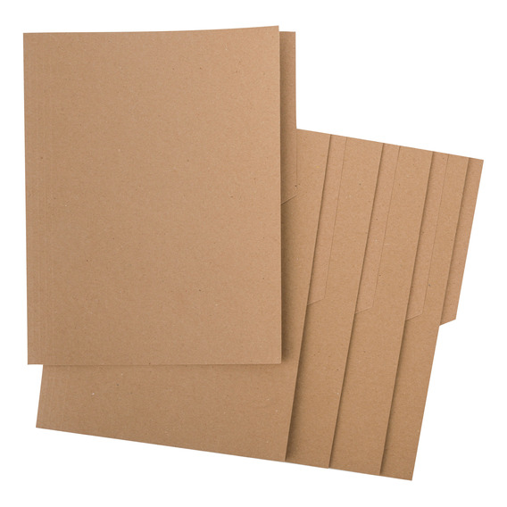 Folder Reciclado Tamaño Carta Ecológico Kraft 200 Folders