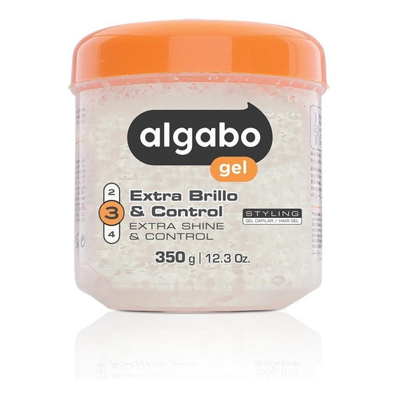 Caja X6 Gel Capilar Brillo Y Control 350g Algabo