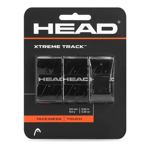 Overgrip Head Xtreme Track - 3 unidades, color negro