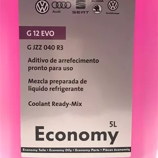 Aditivo Arrefecimento 5 Litros Pronto P/ Uso G12 Original Vw