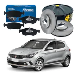  Kit Disco Pastilha Dianteiro Argo 1.3 2017 A 2021