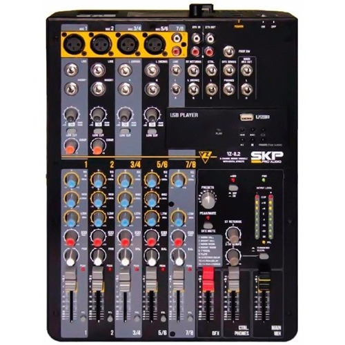 Consola SKP Pro Audio VZ-8.2 de mezcla