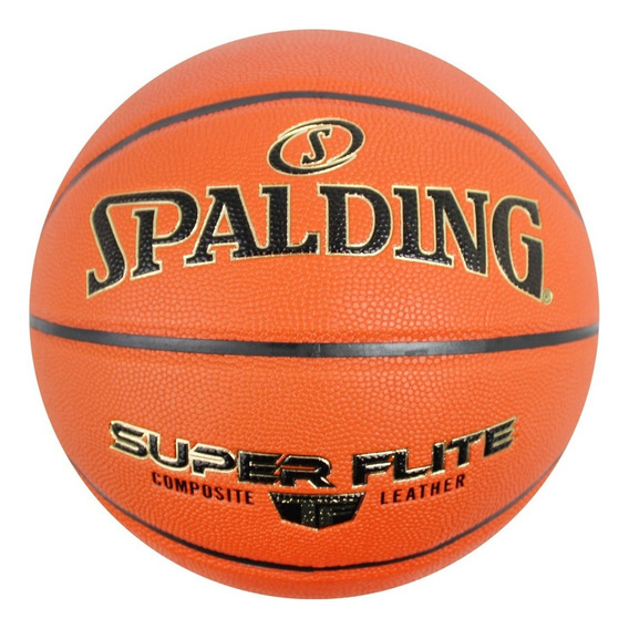 Balón Spalding Basquetbol Super Flite #7 Piel Sintética Color Naranja