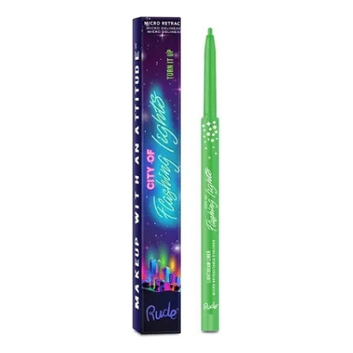 Delineador Neon Rude Cosmetics City Of Flashing Lights Color Turn it up