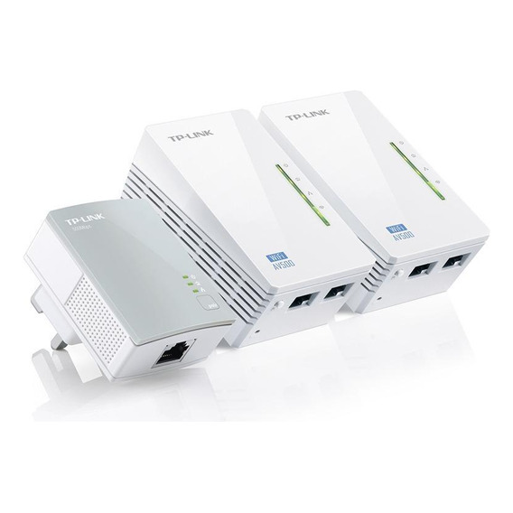 Kit WiFi TL-WPA4220t de TP-Link AV600 Powerline 2 Ethernet, 3 unidades