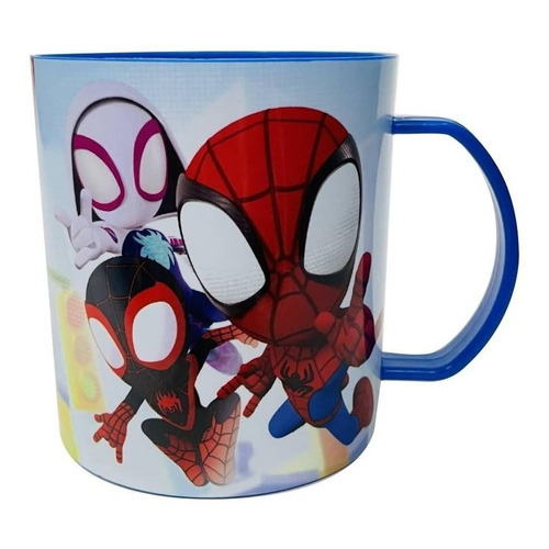 Taza Infantil De Plástico Cresko Spiderman Spidey Marvel