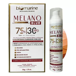 Melano Blur Biomarine Fps 75 Clareador Facial