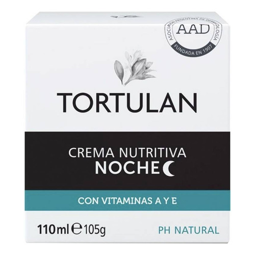 Tortulan Crema Nutritiva Noche X 110ml - Con Vitaminas A Y E