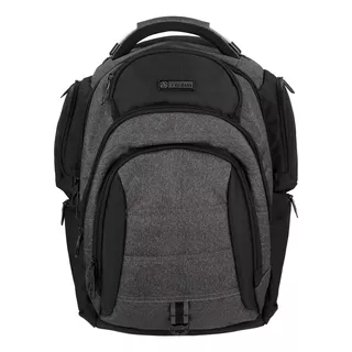 Mochila Urbana Porta Notebook 17 Xtrem Legend 40 Litros Color Grey Melange Gris Diseño De La Tela Liso